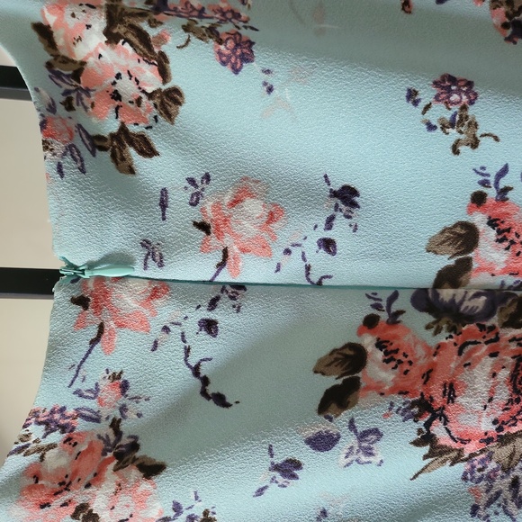 Betsey Johnson Mint Blue Floral Dress NWT - Picture 3 of 8
